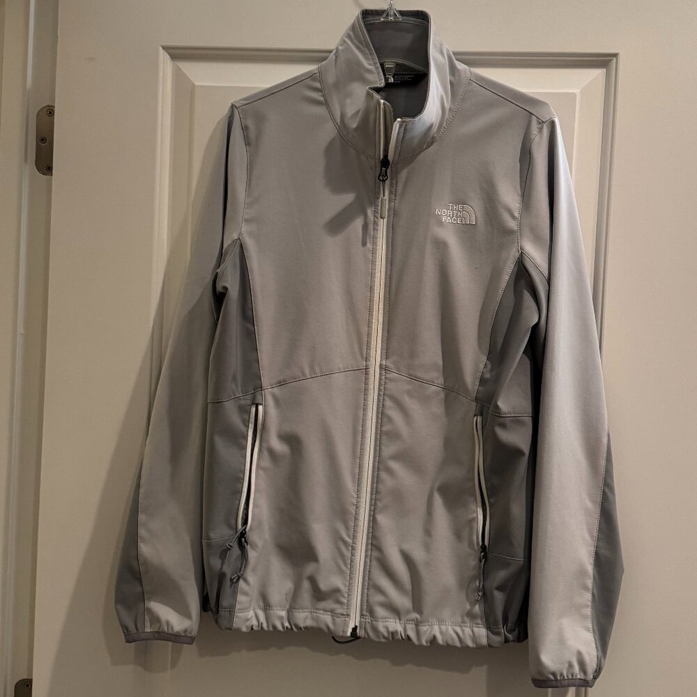 Women's Grey North Face Windbreaker